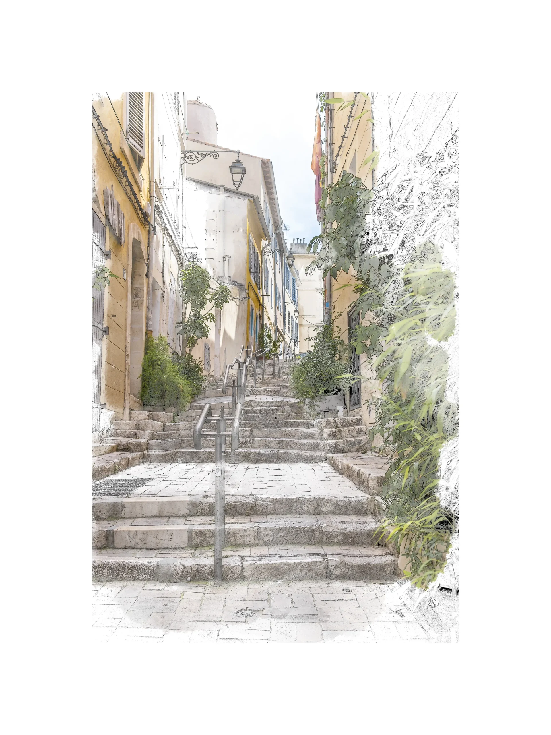 JPBiville_Escaliers_dans_le_panier – Quartier_du_Panier, Marseille