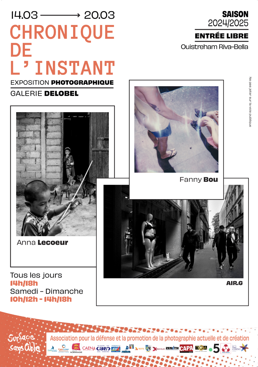 Affiche de l'exposition chronique de l'instant