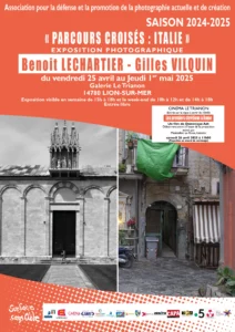 Affiche de l'exposition Parcours Croisés : Italie