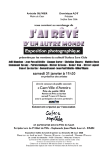 Invitation vernissage exposition j'ai rêvé d'un autre monde par surface sans cible
