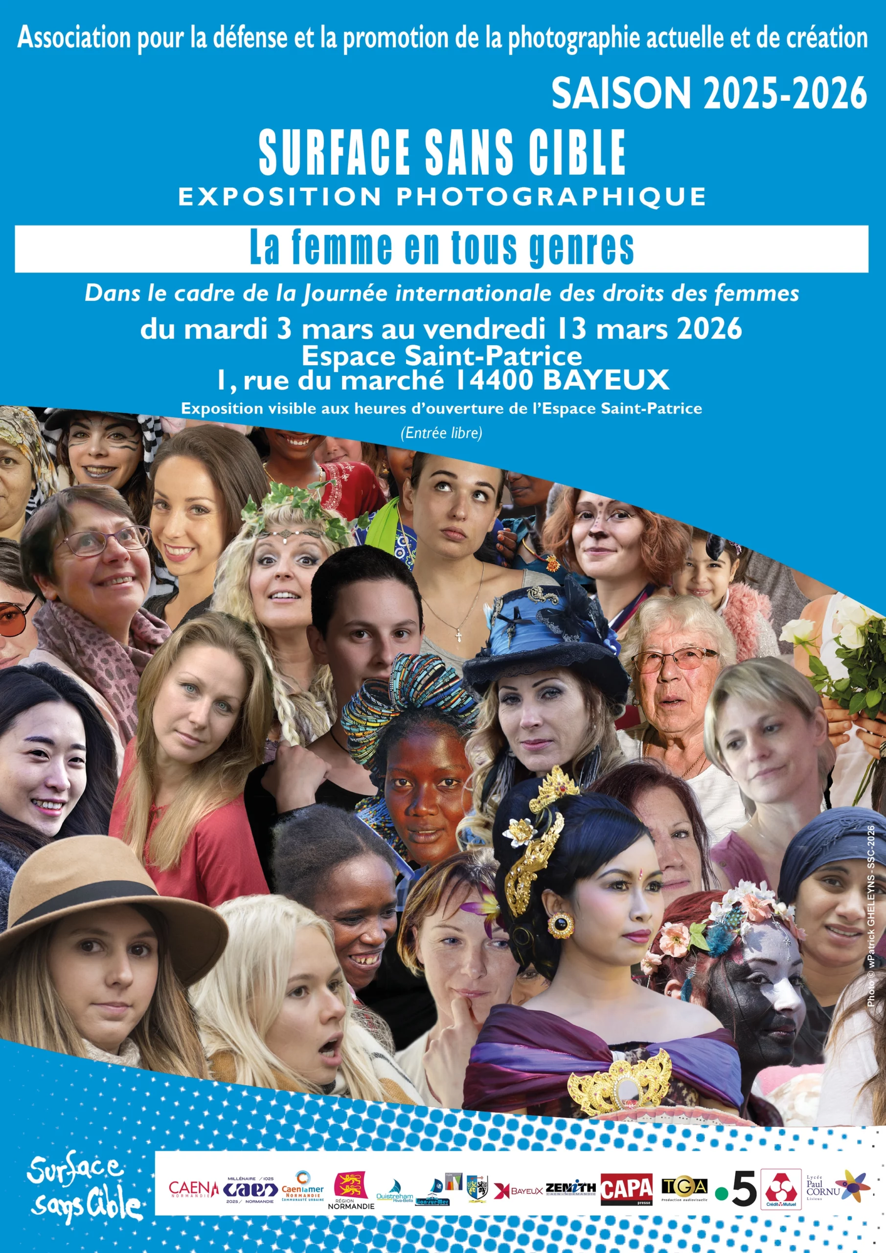 Affiche exposition femme bayeux