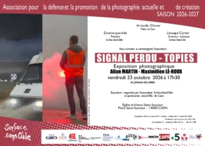 Invitation de l'exposition photographique Signal perdu - Topies d'Allan Martin et de Maximilien Le roux
